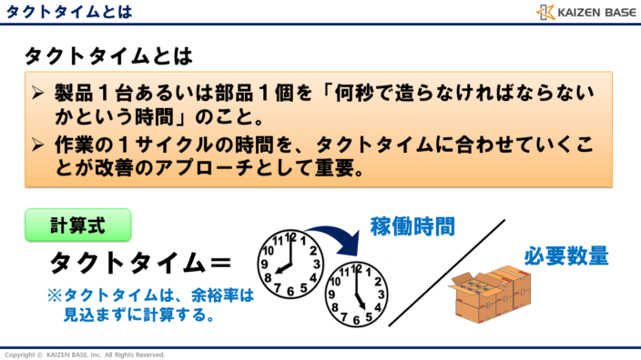 標準作業の3要素とは タクトタイム 標準手持ち 作業順序について解説 カイゼンベース Kaizen Base