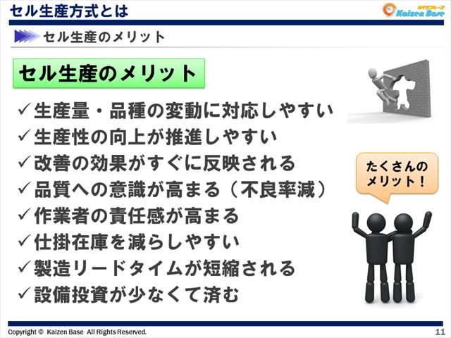 セル生産のメリット