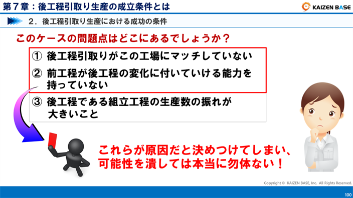 このケースの問題点はどこにあるでしょうか？