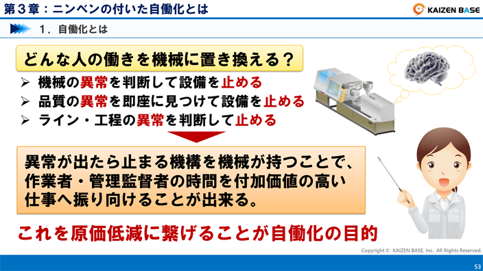 どんな人の働きを機械に置き換える