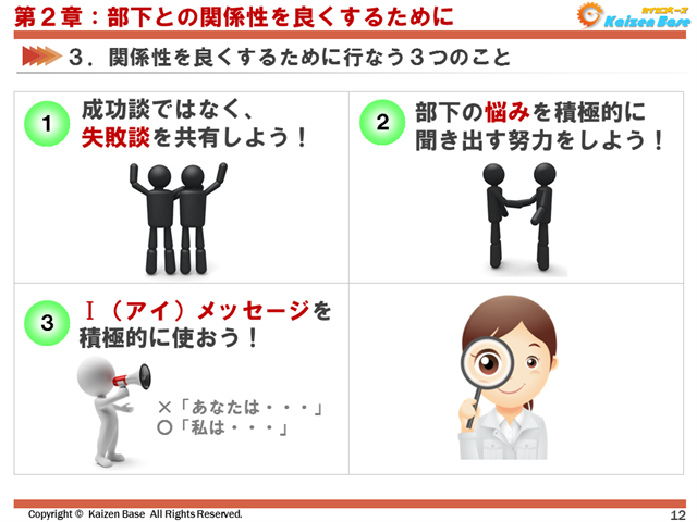 関係性を良くするために行う３つのこと