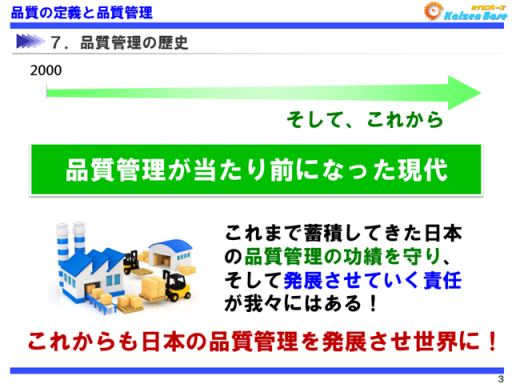 品質管理の歴史（2000～）