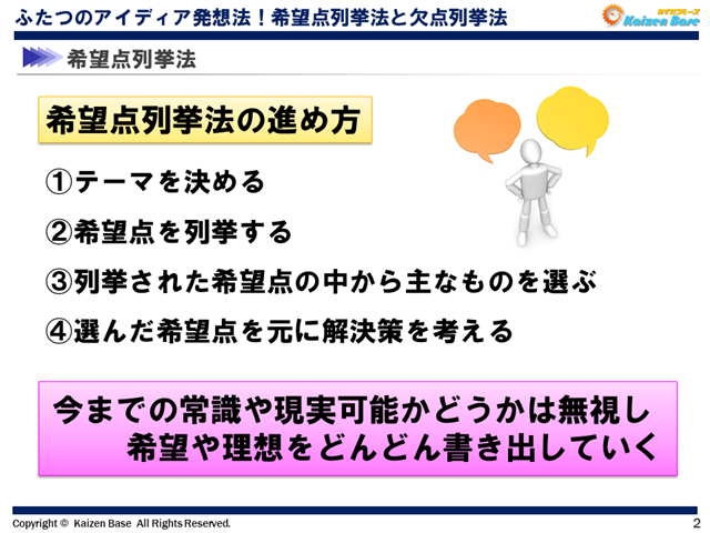 希望点列挙法の進め方