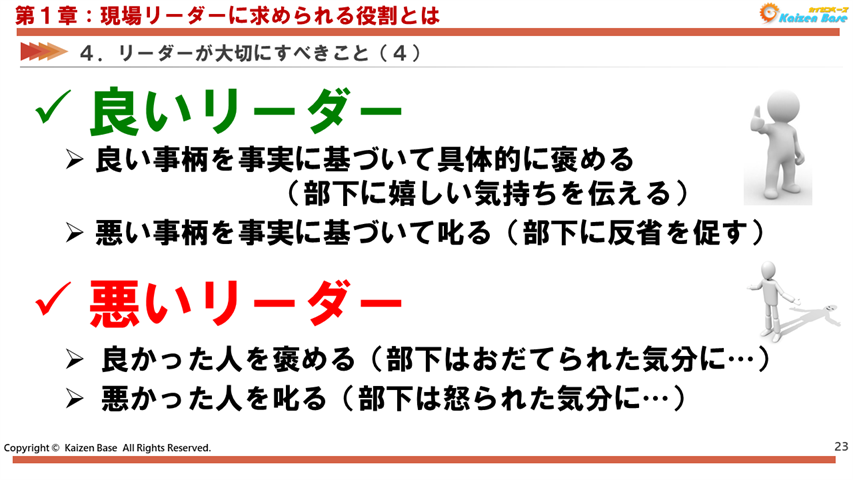 リーダーが大切にすべきこと（４）