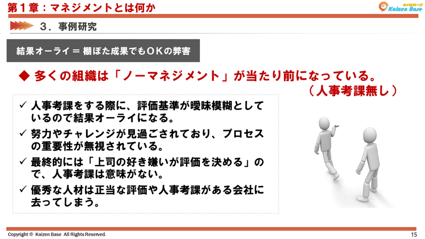 結果オーライ ＝ 棚ぼた成果でもＯＫの弊害①