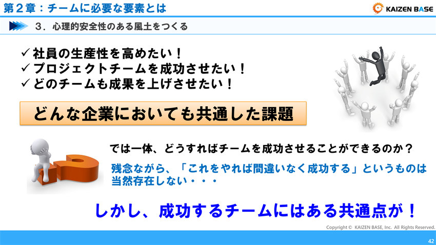 どうすればチームを成功させることができるのか