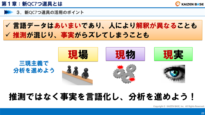 推測ではなく事実を言語化し、分析を進めよう！