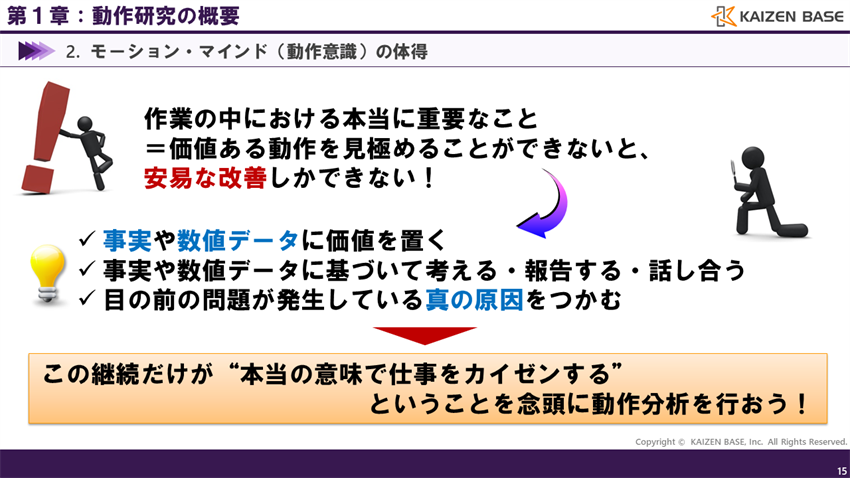 モーション・マインドを持ち本当の意味で仕事をカイゼンする
