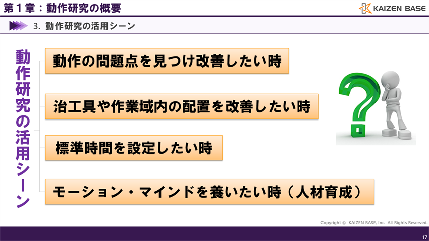 動作研究の活用シーン