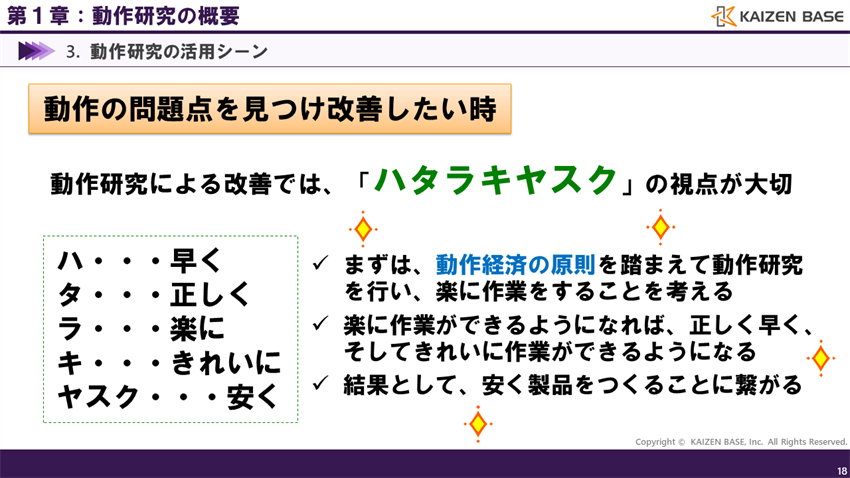 動作の問題点を見つけ改善したい時」