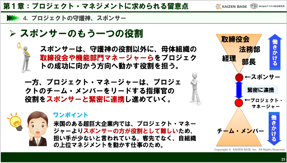 スポンサーのもう一つの役割