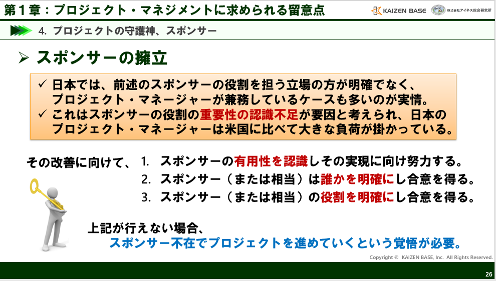 スポンサーの擁立