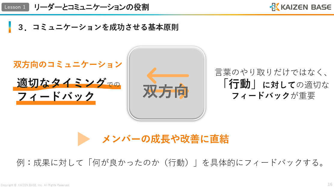 タイミング