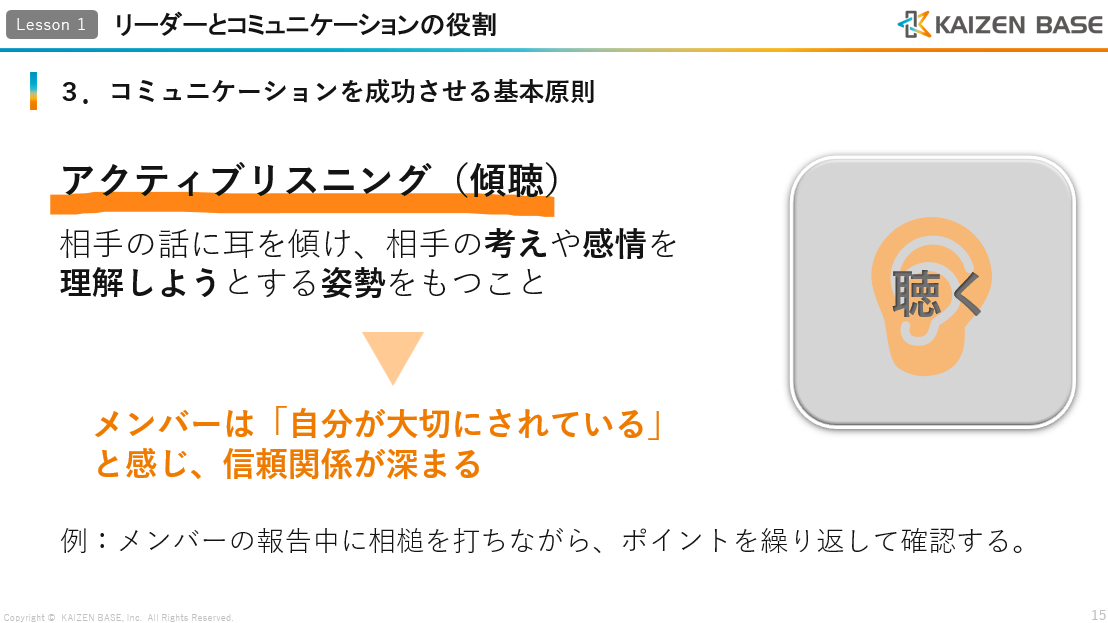 リスニング