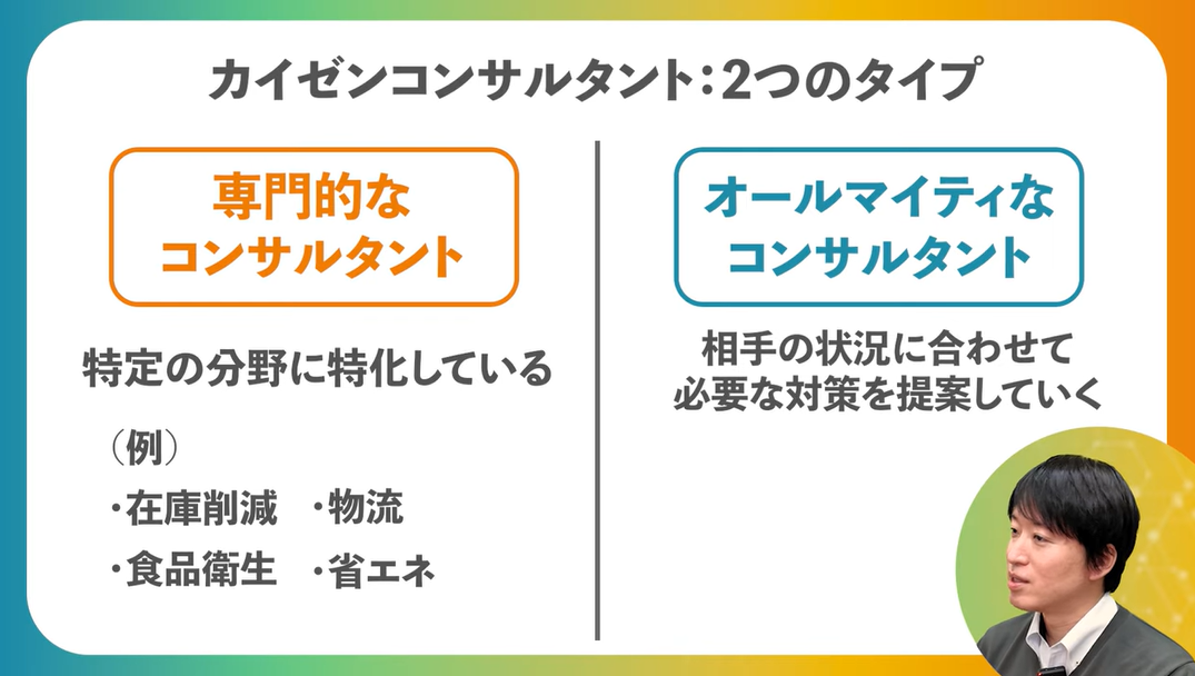 カイゼンコンサルタントのタイプ